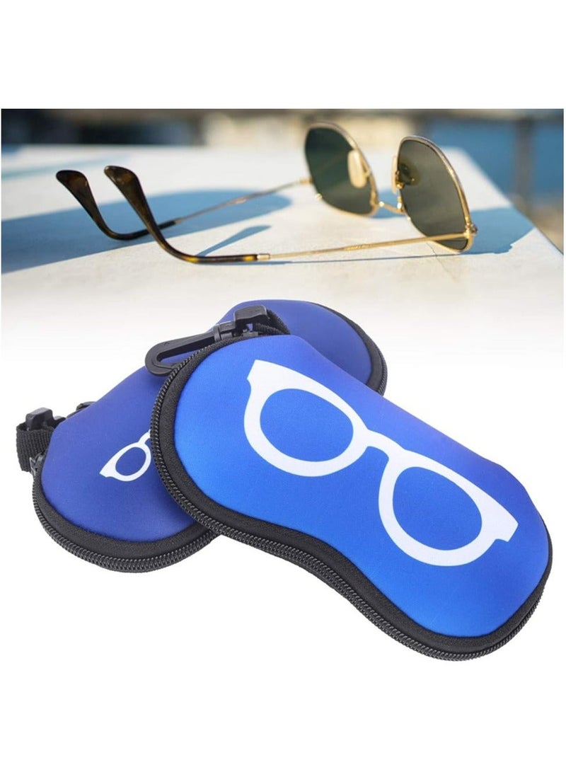 Oasisgalore 2pcs Waterproof and Shatter-Resistant Sunglasses Carry Cases with Zipper for Outdoors and Diving - Image 5